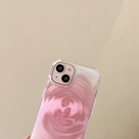 Water wave laser iphoneケース