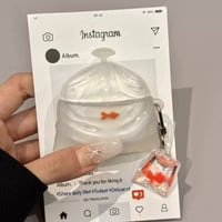 Goldfish clear bag strap airpodsケース