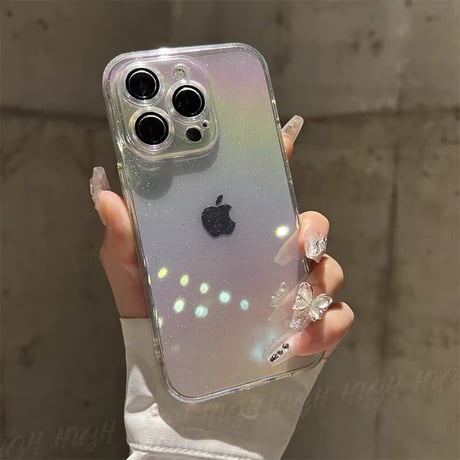Rainbow glitter iphoneケース スマホケース