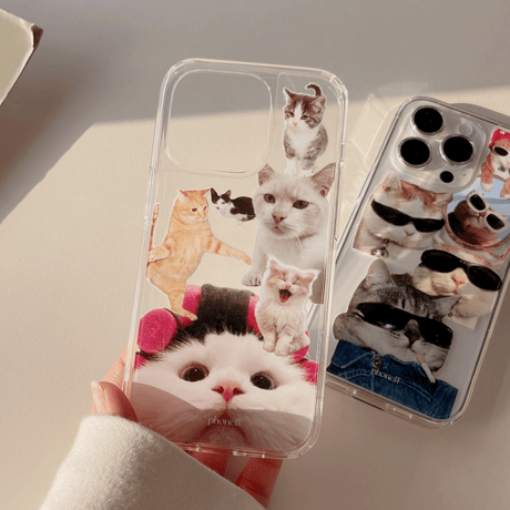 [韓国商品] Cat kitsch iPhone/Galaxyケース