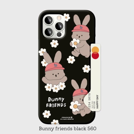 [韓国商品] Bunny quokka bear friendsケース(ハードカード収納)