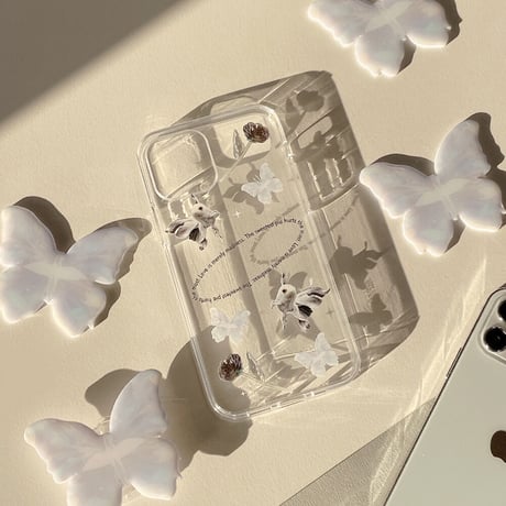 [韓国商品] Most butterfly  jellhard iPhone/Galaxy Case  (透明)
