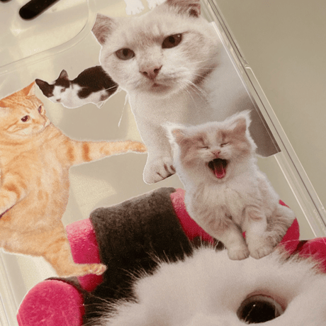[韓国商品] Cat kitsch iPhone/Galaxyケース