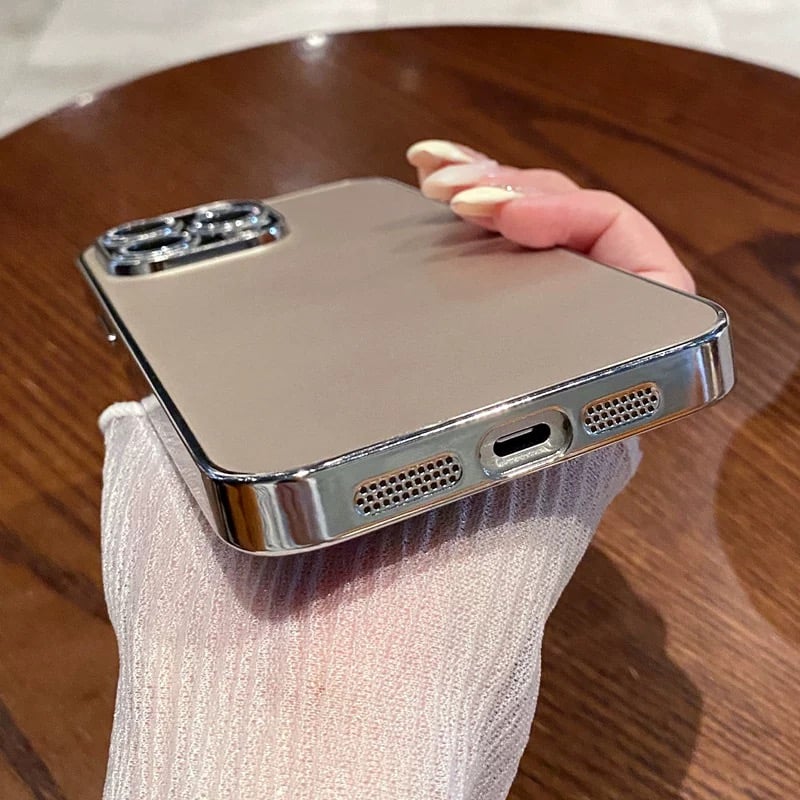 Simple color silver hole iphoneケース スマホケース | Eto Simple color silver hole iphoneケース スマホケース | Eto