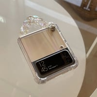 [韓国商品] Hologram case + hologram chain Z Flip3 case