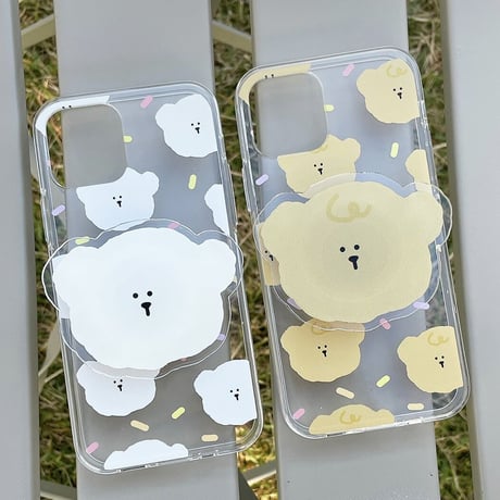 [韓国商品] Pudaeng iphone case+grip set