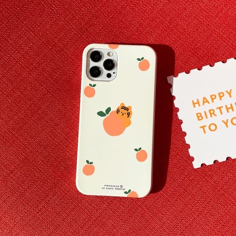[韓国商品] Mandarine Tiger Clear/Hard iPhone case 455