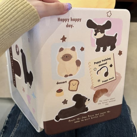 Dog cat bread ipadケース アイパッドケース