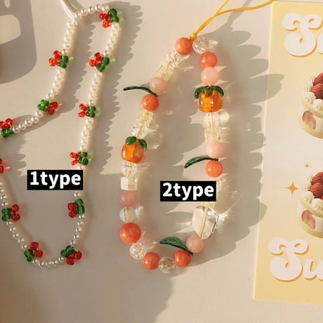 [韓国商品] Fruits strap (2types) ストラップ