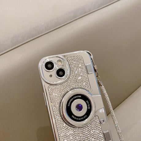 Silver jewel camera iphoneケース スマホケース