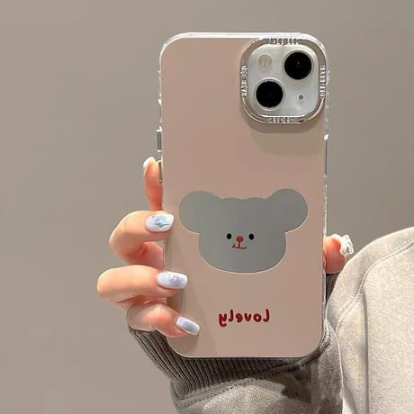 Lovely bear strap iphoneケース スマホケース