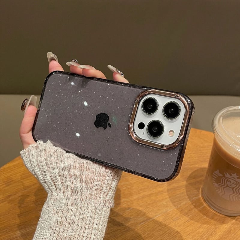 Glitter gold line iphoneケース スマホケース | Etoilee Glitter gold line iphoneケース スマホケース | Etoilee