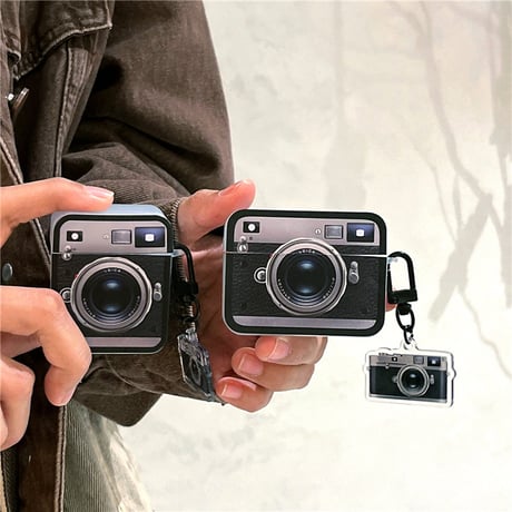 Mini camera strap airpodsケース