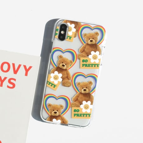 [韓国商品] Pretty teddy case 379