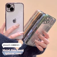 Metal line hard iphoneケース