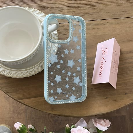 Blue star jewel line iphoneケース