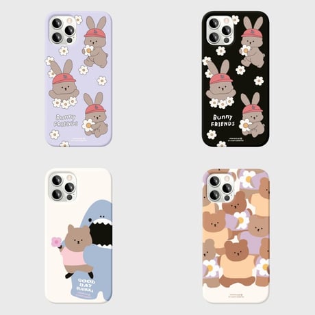 [韓国商品] Bunny quokka bear friendsケース(ハード)