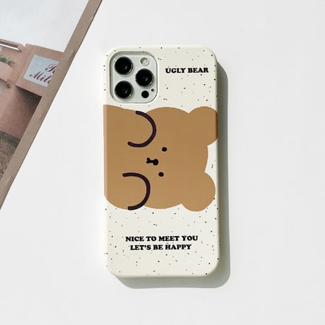 [韓国商品] Ugly bear Clear/Hard iPhone case 702