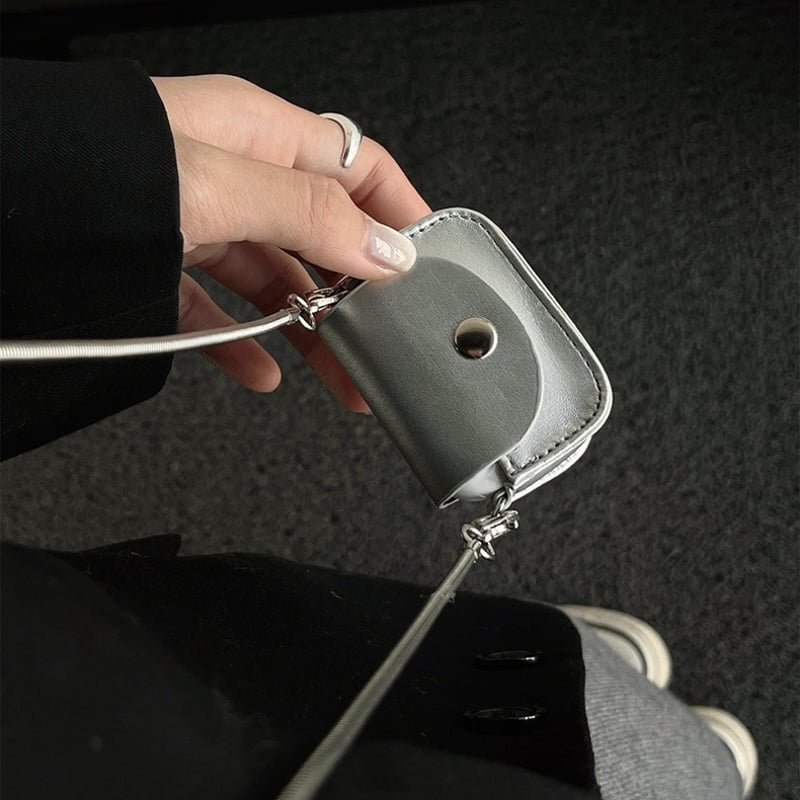 Silver long strap airpodsケース | Etoilee Silver long strap airpodsケース | Etoilee