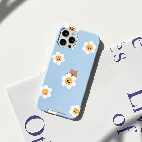[韓国商品] Flower Quokka Clear/Hard iPhone case 457