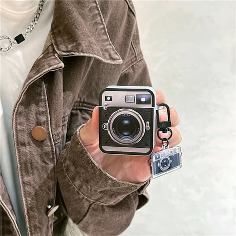 Mini camera strap airpodsケース
