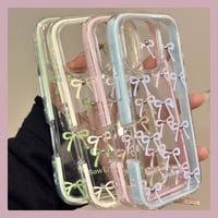 Pastel ribbon color side iphoneケース