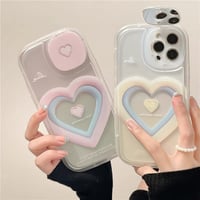 Big heart mirror cover iphoneケース