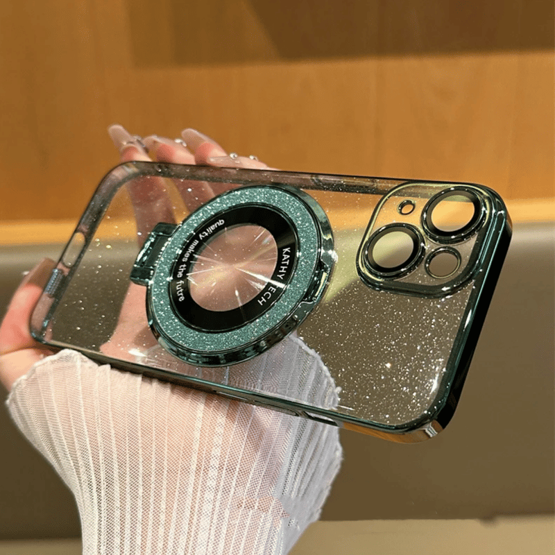 Glitter metal round iphoneケース スマホケース 【Magsafe対 Glitter metal round iphoneケース スマホケース 【Magsafe対