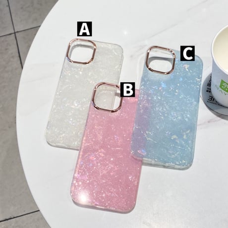 Aurora glitter 3colors iphoneケース  スマホケース
