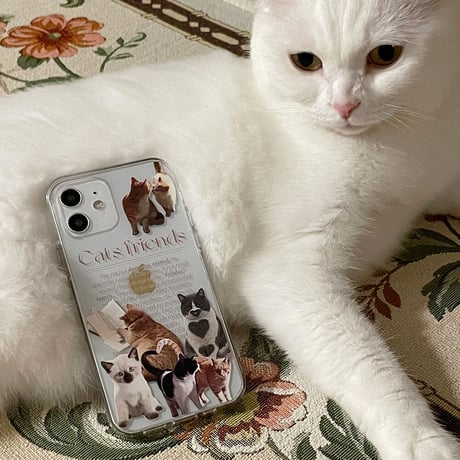 [韓国商品] Cat caffe  jellhard iPhone/Galaxy Case  (透明)