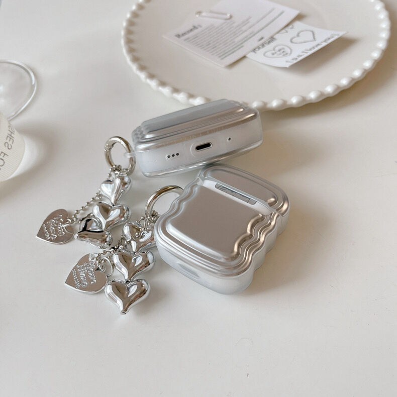 Hello silver wave airpodsケース | Etoilee Hello silver wave airpodsケース | Etoilee
