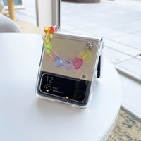 [韓国商品] Heart symbol chain Z Flip3 case