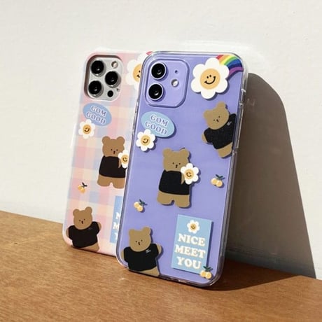 [韓国商品] Candy bear Clear/Hard iPhone case 706
