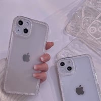 Clear simple line iphone case
