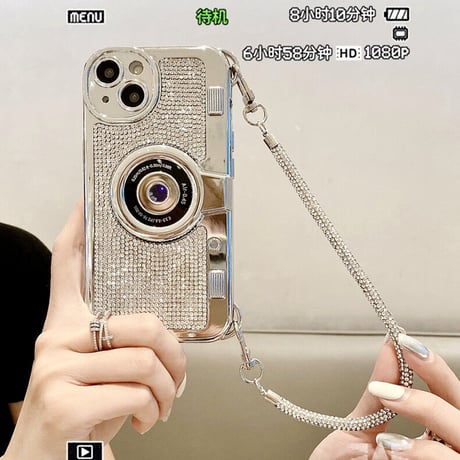 Silver jewel camera iphoneケース スマホケース