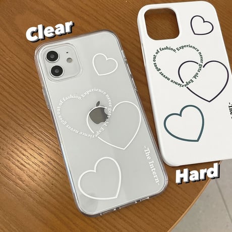 [韓国商品]  Heart Lettering iphone case