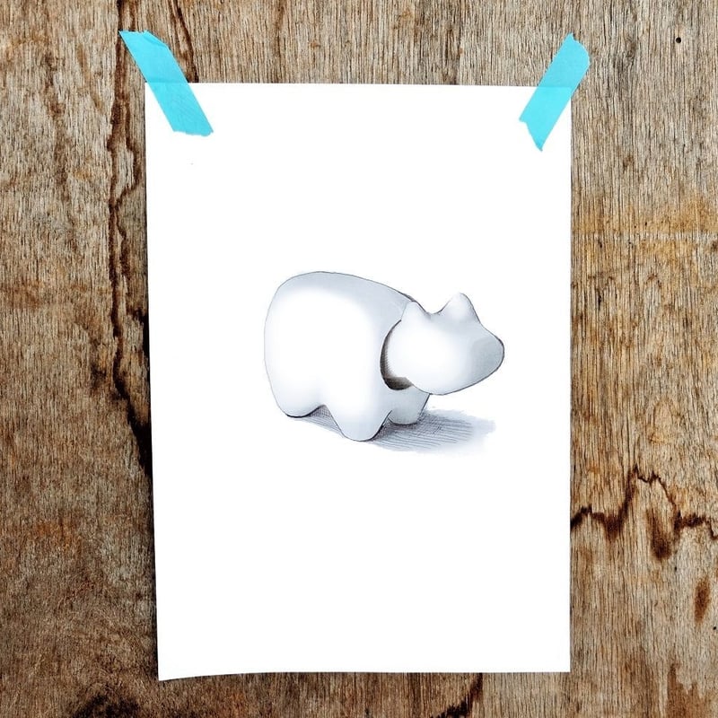 白べこ【Take Product × 野沢民芸 (福島県)】〔Lサイズ〕 | Take Pro