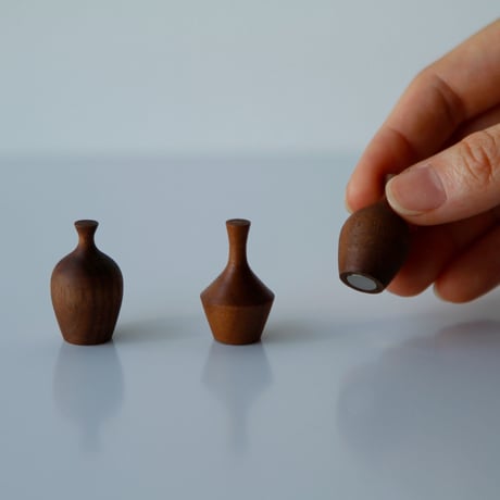 magnet hook S - walnut（3個セット）