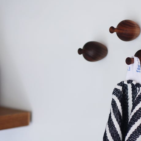 magnet hook S - walnut（3個セット）
