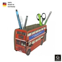 ドイツ 【WERKHAUS(ヴェルクハウス)】組み立て式 ペンスタンド   赤 ダブルデッカー ロンドンバス