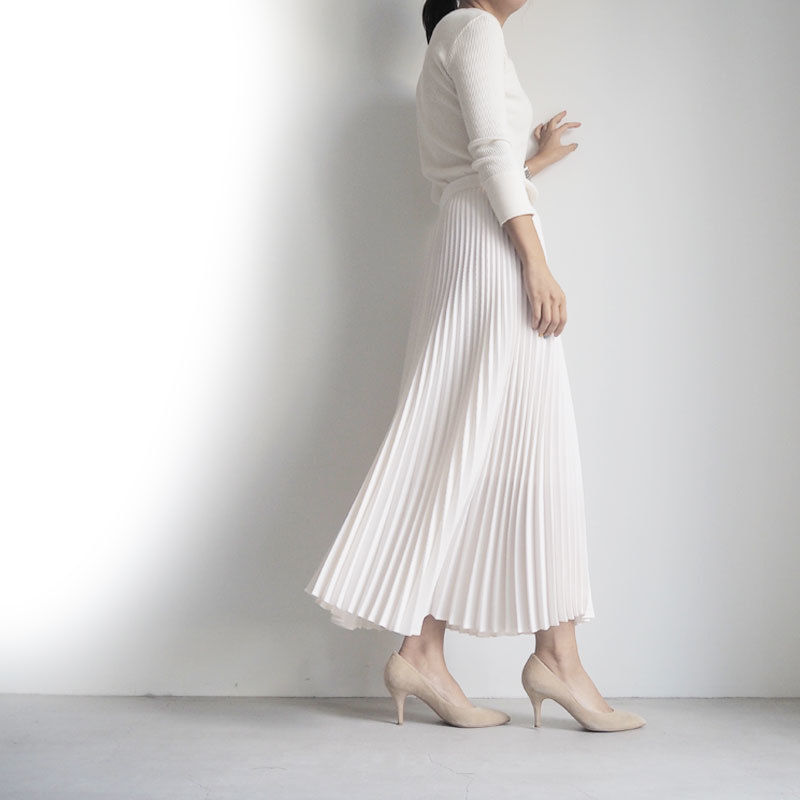 プリーツスカート ロング丈 | cen 