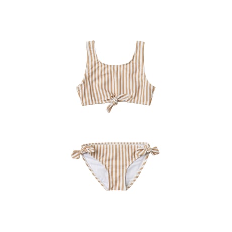 rylee+cru  striped knotted bikini