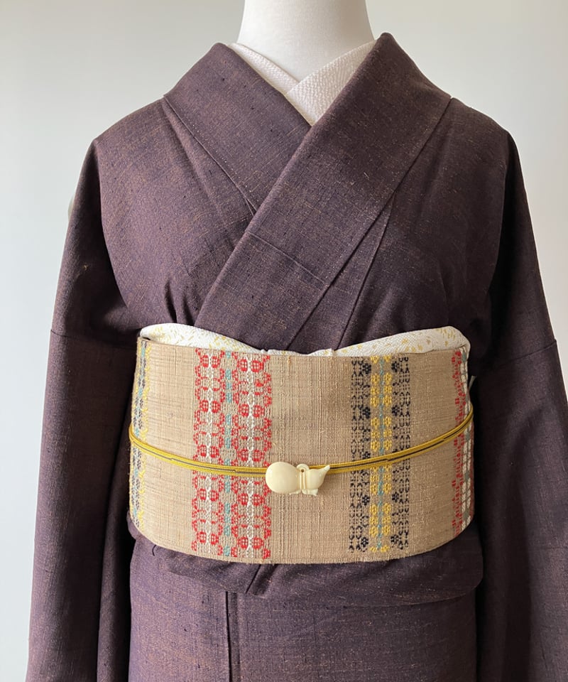 くらら】作家物 小紋 帯セット くらら様専用】作家物 小紋 帯セット
