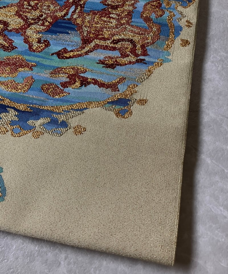 川島織物 獅子 綴れ名古屋帯 黄色［N121］ | kimono ulala