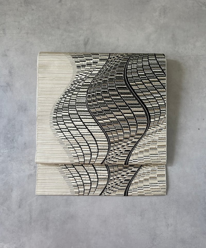 OKANO 千年工房 博多名古屋帯 クリーム色［N112］ | kimono ulala