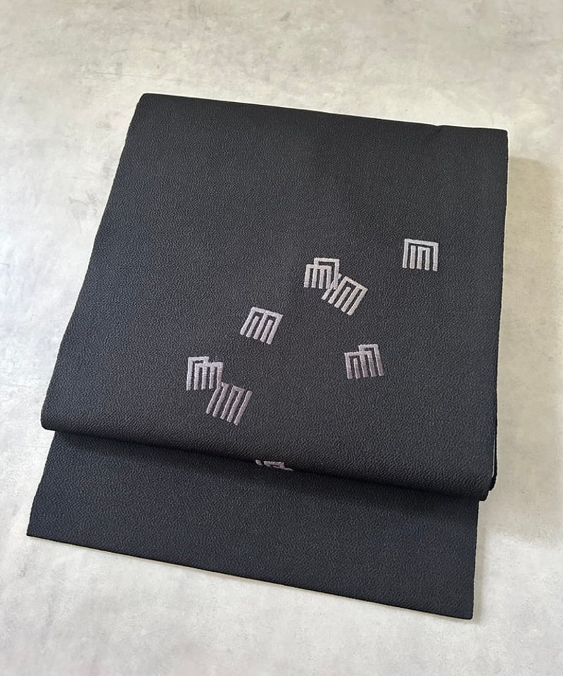 名古屋帯源氏香黒