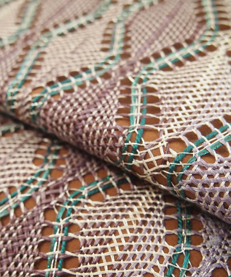 立涌風レース織 袋帯［F032］ | kimono ulala