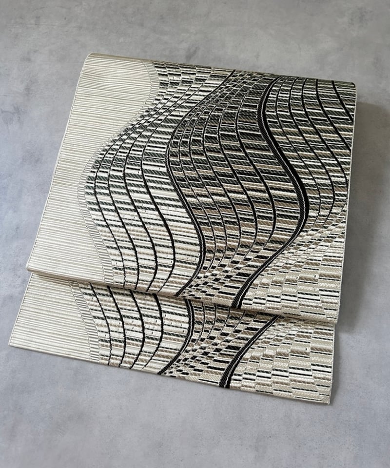 OKANO 千年工房 博多名古屋帯 クリーム色［N112］ | kimono ulala