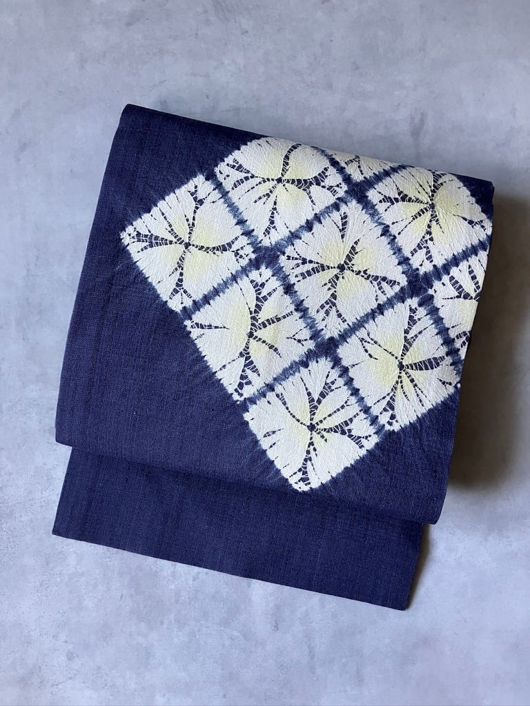 ☆*中様 美品☆正絹 名古屋帯 ペイズリー柄 織り モダン エキゾチック