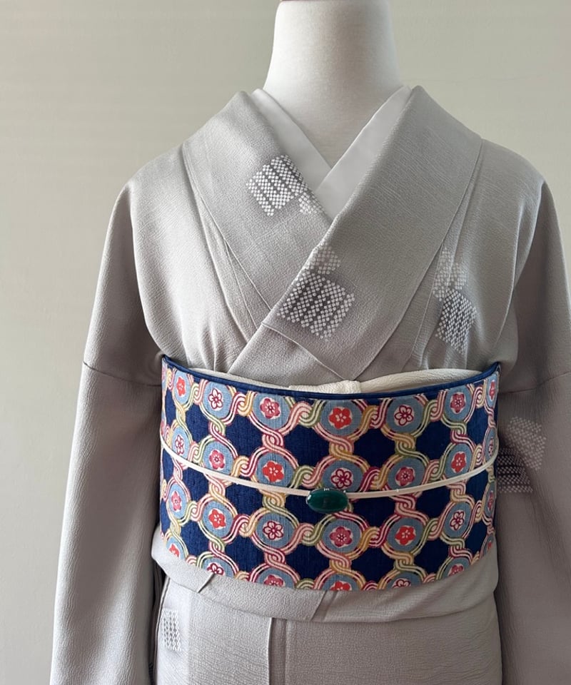 源氏香柄 小紋 アイスグレー［K165］ | kimono ulala